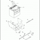 FLHTCUSE2 1PR8 CVO ULTRA CLASSIC (2007) BATTERY, TRAY, & CABLES