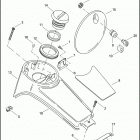 FLHTC 1FF4 ELECTRA GLIDE CLASSIC (2007) FUEL TANK CONSOLE - FLHTCU, FLHTC, FLHT, FLHX & FL...