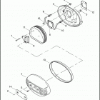 FLHRSE3 1PG8 CVO ROAD KING (2007) AIR CLEANER - HDI, ENGLAND, & JAPAN