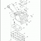 FLHRSE3 1PG8 CVO ROAD KING (2007) TRANSMISSION HOUSING, TOP COVER & OIL PAN