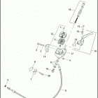 FXSTSSE 1PT9 CVO SOFTAIL SPRINGER (2007) Привод управления сцеплением