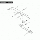 FLSTSC 1BY5 SPRINGER CLASSIC (2007) REAR BELT GUARD