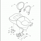 FLHTCUSE2 1PR8 CVO ULTRA CLASSIC (2007) SEAT & BACKREST