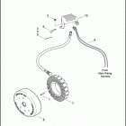 FLHTC 1FF4 ELECTRA GLIDE CLASSIC (2007) ALTERNATOR & REGULATOR