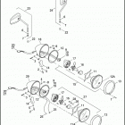 XL883C 4CP2 SPORTSTER 883 CUSTOM (2007) HEADLAMP & MIRROR - 883C / 1200C