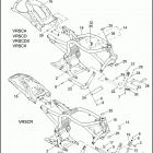 VRSCX 1HJG VRSCX SCREAMIN' EAGLE V-ROD (2007) FRAME & JIFFY STAND