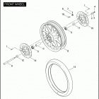 FLHP 1FHM ROAD KING POLICE (2007) Переднее колесо