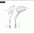 FLHRSE3 1PG8 CVO ROAD KING (2007) Зеркало