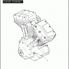 FLHP 1FHM ROAD KING POLICE (2007) COMPLETE ENGINE - TWIN CAM 103  ™