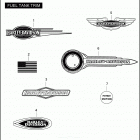 FLSTSC 1BY5 SPRINGER CLASSIC (2007) FUEL TANK TRIM