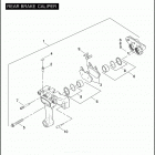 FLHTC 1FF4 ELECTRA GLIDE CLASSIC (2007) Задний суппорт