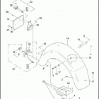 FLHP 1FHM ROAD KING POLICE (2007) Задний бампер