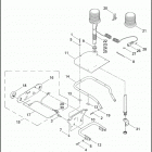 FLHP 1FHM ROAD KING POLICE (2007) STROBE LAMPS - REAR LICENSE PLATE HOLDER