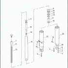 FLHR 1FDV ROAD KING (2006) FRONT FORK - LEFT & RIGHT (NON-FAIRING MODELS)