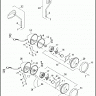 XL883C 4CJM SPORTSTER 883 CUSTOM (2006) HEADLAMP & MIRROR - 883C / 1200C