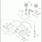FLHTPI 1FMW ELECTRA GLIDE STANDARD POLICE (2006) STROBE LAMPS - REAR LICENSE PLATE HOLDER
