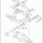 FXDI 1GM1 DYNA SUPER GLIDE (2006) REAR FORK, DEBRIS DEFLECTOR, & BELT GUARD