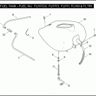 FLHTI 1FVW ELECTRA GLIDE STANDARD (2006) FUEL TANK - FUEL INJ. FLHTCUI, FLHTCI, FLHTI, FLHX...