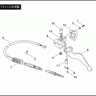 FLHTPI 1FMW ELECTRA GLIDE STANDARD POLICE (2006) Привод управления сцеплением