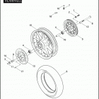 FLHTPI 1FMW ELECTRA GLIDE STANDARD POLICE (2006) Заднее колесо
