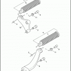 XL883C 4CJM SPORTSTER 883 CUSTOM (2006) Подножки