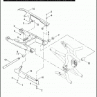 VRSCD 1HDZ VRSCD NIGHT ROD (2006) REAR FORK, DEBRIS DEFLECTOR, & BELT GUARD