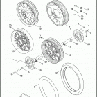 FLHT 1DDV ELECTRA GLIDE STANDARD (2006) Переднее колесо