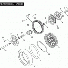 FXDLI 1GN1 DYNA LOW RIDER (2006) REAR WHEEL - LACED
