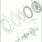FXDLI 1GN1 DYNA LOW RIDER (2006) FRONT WHEEL - LACED