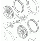 XL883C 4CJM SPORTSTER 883 CUSTOM (2006) FRONT WHEEL - LACED & PROFILE LACED