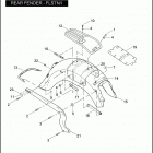 FLSTNI 1JDB SOFTAIL DELUXE (2006) REAR FENDER - FLSTN / I