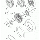 FLHT 1DDV ELECTRA GLIDE STANDARD (2006) Заднее колесо