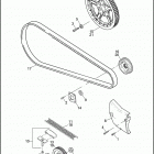 XL883C 4CJM SPORTSTER 883 CUSTOM (2006) BELTS & SPROCKETS