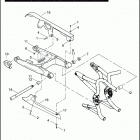 VRSCSE2 1PPG CVO V-ROD (2006) REAR FORK, DEBRIS DEFLECTOR, & BELT GUARD