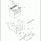 FLHTCUSE 1PRE CVO ULTRA CLASSIC (2006) BATTERY, TRAY, & CABLES