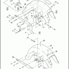 FLSTSCI 1BYB SPRINGER CLASSIC (2006) REAR FENDER & SUPPORTS - FLST / I, C / I, F / I, &...