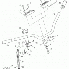 XL1200L 1CWP SPORTSTER 1200 LOW (2006) HANDLEBAR & THROTTLE CONTROL - 883 / 883L / 883R /...