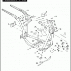 FXDI 1GM1 DYNA SUPER GLIDE (2006) FRAME & JIFFY STAND