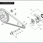 VRSCD 1HDZ VRSCD NIGHT ROD (2006) BELT & SPROCKETS