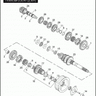 FXDI 1GM1 DYNA SUPER GLIDE (2006) TRANSMISSION GEARS