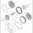 XL883C 4CJM SPORTSTER 883 CUSTOM (2006) REAR WHEEL - LACED & PROFILE LACED