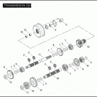 FLHTPI 1FMW ELECTRA GLIDE STANDARD POLICE (2006) TRANSMISSION GEARS