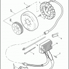 XL883C 4CJM SPORTSTER 883 CUSTOM (2006) ALTERNATOR & REGULATOR