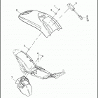 VRXSE 7RC7 CVO VR DESTROYER (2006) REAR FENDER & SUPPORTS