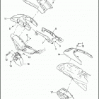 VRSCD 1HDZ VRSCD NIGHT ROD (2006) REAR FENDER & SUPPORTS
