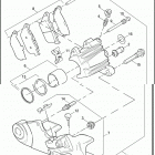 XL883C 4CJM SPORTSTER 883 CUSTOM (2006) Задний суппорт