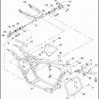 FLHTPI 1FMW ELECTRA GLIDE STANDARD POLICE (2006) FRAME, REAR FORK, & JIFFY STAND