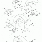 FXSTBI 1JAB NIGHT TRAIN (2006) FRONT FENDER - FXST / I, B / I, D / I, & FLST / I,...