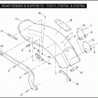 FXSTS 1BLY SPRINGER SOFTAIL (2006) REAR FENDER & SUPPORTS - FXST / I, FXSTS / I, & FX...