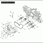 XL883C 4CJM SPORTSTER 883 CUSTOM (2006) GEARCASE & COVER